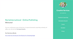 Desktop Screenshot of noriainternational.com